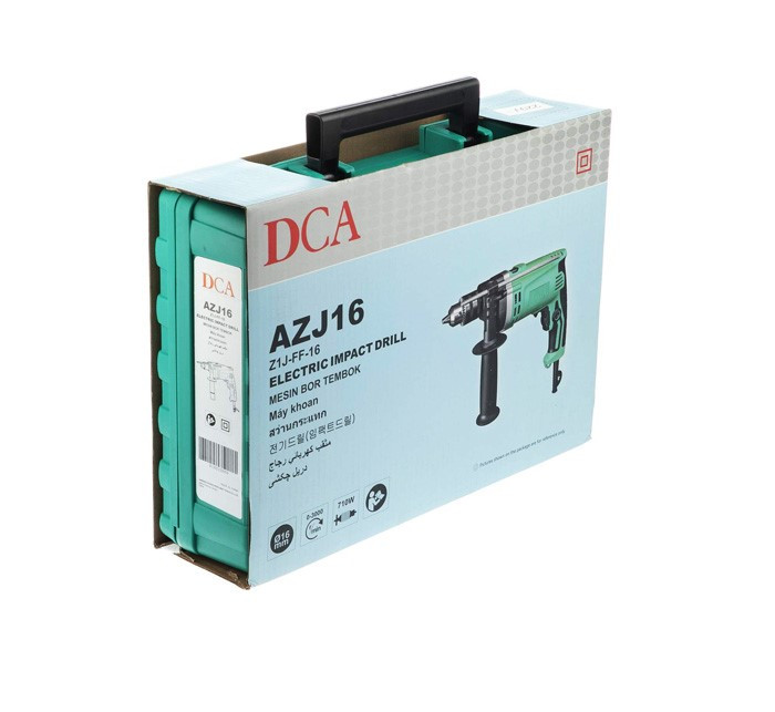 دریل 13 سه نظام آچاری چکشی گیربکسی DCA مدل AZJ16